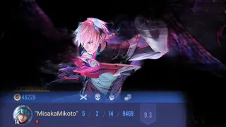 Gameplay laville " Heavenly striker " by Railgun from tokiwadai , AOV