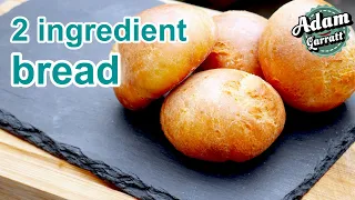 How to make bread with just TWO INGREDIENTS | no yeast bread | pantrydemic recipe #3