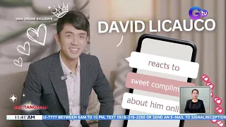 Pambansang ginoo David Licauco, kinilig sa sweet compliments mula sa fans  | BT