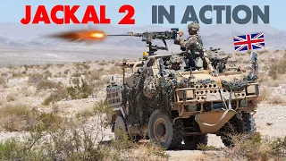 UK Soldiers in Action with Jackal 2 Vehicle