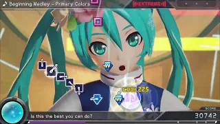 【Project Diva X HD】「Beginning Medley - Primary Colors」『EXTREME Perfect』