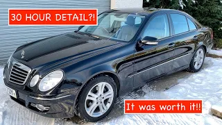 Detailing a tired old Mercedes E-Class || Using NEW Turtle wax graphene polish and coating