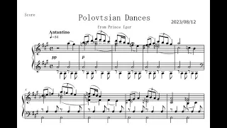 Borodin Polovtsian Dances from Prince Igor, piano transcription