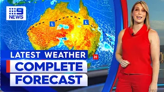 Australia Weather Update: Heavy rain and thunderstorms | 9 News Australia