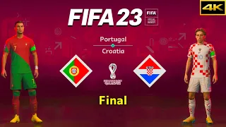 FIFA 23 - PORTUGAL vs. CROATIA - FIFA World Cup Final - Ronaldo vs. Modric - PS5™ [4K]