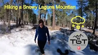 Hiking a Snowy Laguna Mountain - Traveling by Tacoma