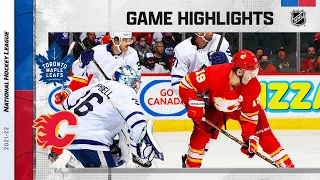 Maple Leafs @ Flames 2/10/22 | NHL Highlights