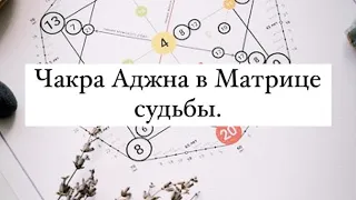 Чакра Аджна в Матрице судьбы.