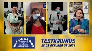 Testimonios 28 de octubre de 2021 - Iglesia de Dios Ministerial de Jesucristo Internacional