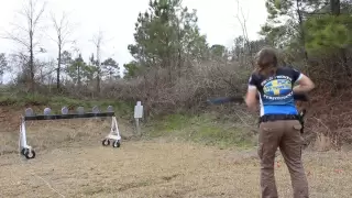 How to perform a strong handed tactical shotgun reload with Lena Miculek