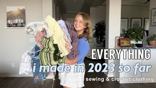 everything i’ve made this year | sewing and crochet | january-july 2023