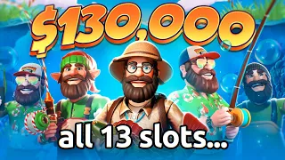 $130,000 BONUS OPENING on EVERY BIG BASS SLOT EVER!