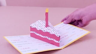 Carta Pop up Mini Cake / Jeguridos