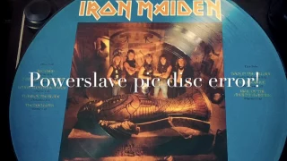 Iron maiden powerslave UK pic disc pressing error!