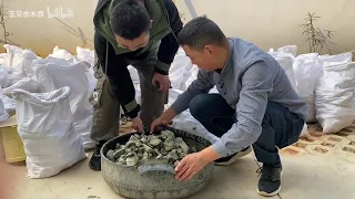 喜闻乐见的翡翠开箱视频来了! 来自北京深圳两大箱翡翠原石 每天上一当 当当都一样！！
