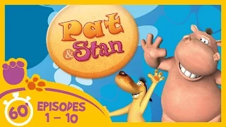 Pat and Stan |  Full Episodes 1 - 10 (60 Minutes Compilation) | Cartoons for Children