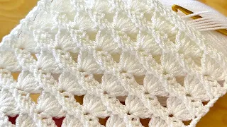 EASY & BEAUTIFUL!👌🌸 How to Crochet for beginners / Crochet baby blanket, Shawl, Top