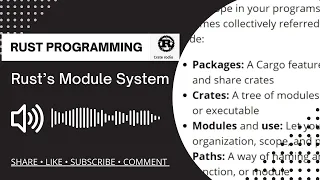 Rust's Module System - Tutorial - Rust Programming for Audio