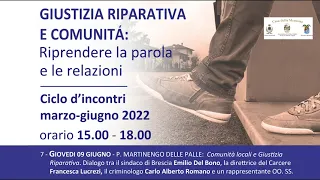 7. Giustizia riparativa e comunità: "Comunità locali e giustizia riparativa"