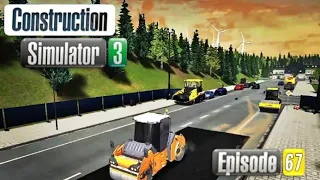 I compact a bulk road!!|Construction simulator 3|[Episode:67]