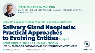 Salivary gland neoplasia: practical approaches to evolving entities - Dr. Sadow (MGH) #ENTPATH
