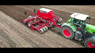Seeding with Fendt 930 and Kverneland U-Drill 6001