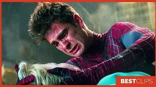 Gwen Stacy Death Scene | The Amazing Spider-Man 2 (2014) Movie CLIP 4K
