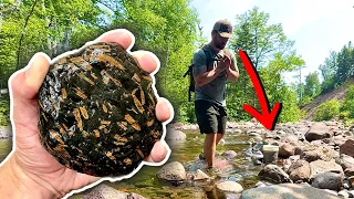 Finding Porphyry in River | Mineral Hunting