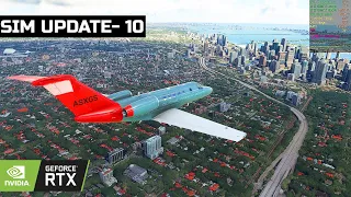 Microsoft Flight Simulator 2020 Sim Update 10 DLSS Gameplay Nvidia RTX 3060 Ti