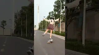 Longboard girls dancing Tiktok 小红书 快手