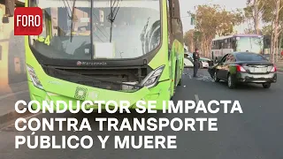 Muere una persona tras accidente de tránsito en la Alcaldía Venustiano Carranza