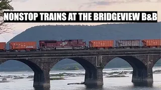 Nonstop Action on the NS Pittsburgh Line at the Bridgeview B&B Part 1