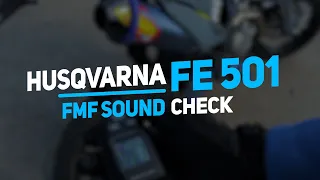 Husqvarna FE 501 2020 Supermoto FMF Sound Check & Top Speed