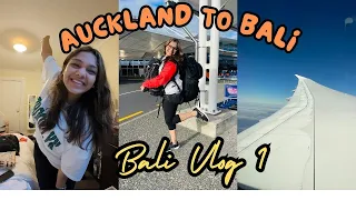 Auckland to Bali | Day 1 | අද තමයි දවස | මම finally Bali ආවා  | Solo Trip |