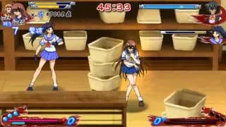 Ikkitousen Xcross Impact Challenge mode (vs 10 boss) Gameplay 2