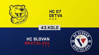 43.kolo HC 07 Detva - HC Slovan Bratislava HIGHLIGHTS