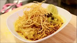 Khao Soi - Thai Curry Noodle Soup Recipe ข้าวซอย - Hot Thai Kitchen