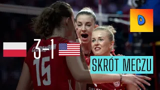 Siatkówka Kobiet Polska USA 3-1 Kwalifikacje Olimpijskie Skrót Meczu 23/09/2023 PL Komentarz
