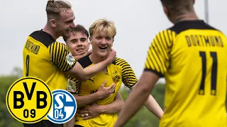 Big win in the first leg of the semi-final derby! | BVB U19 - Schalke 5:1