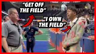 Security Tries to Kick Antonio Brown off the Field at an AFL game, But Doesn't Know he's the Owner!