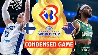 Finland 🇫🇮 vs Australia 🇦🇺 | Condensed Game | FIBA Basketball World Cup 2023