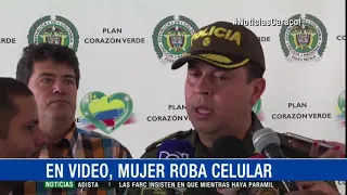 Con este video buscan a una mujer que robó celular en un almacén de Medellín