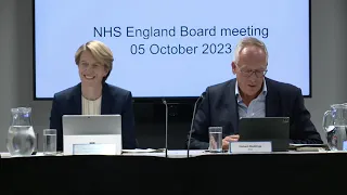 NHS England Board Meeting 5th October 2023