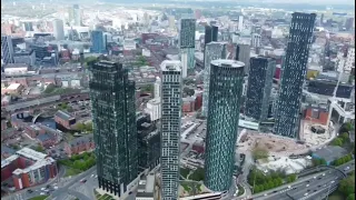 The New Deansgate Square | Manchester England UK 🇬🇧 | Drone Flight | 2024