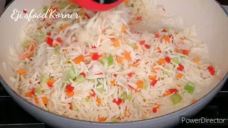PERFECT VEGETABLE WHITE RICE /HOW TO COOK VEGETABLE WHITE RICE #vegetablerice#rice #nigerianrecipe