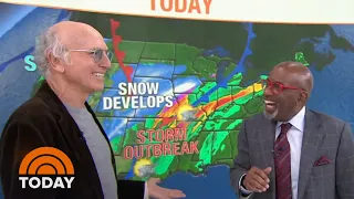 Watch Larry David Do The Weather With Al Roker (And Mock Al’s Glasses) | TODAY