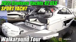 2021 Cruisers Yachts 42 GLS Sport Yacht Walkaround Tour - 2020 Fort Lauderdale Boat Show