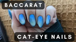 baccarat glass nails (ft. korean gel from @Zillabeau and @nashlynails7283 + cat-eye)