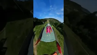 ski jumping with gopro