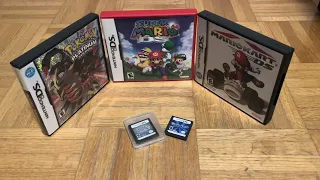 Nintendo DS games collection.